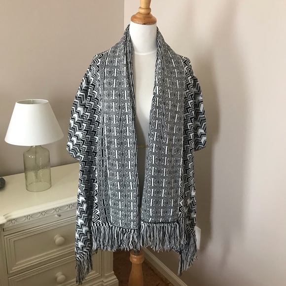 COCO + CARMEN WATERFALL CARDIGAN SWEATER w/ FRINGE - Picture 1 of 5